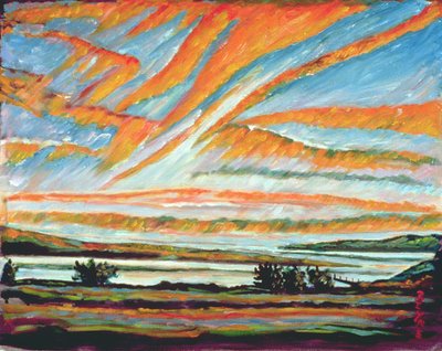 Sunrise, Les Eboulements, Quebec by Patricia Contemporary Artist Eyre